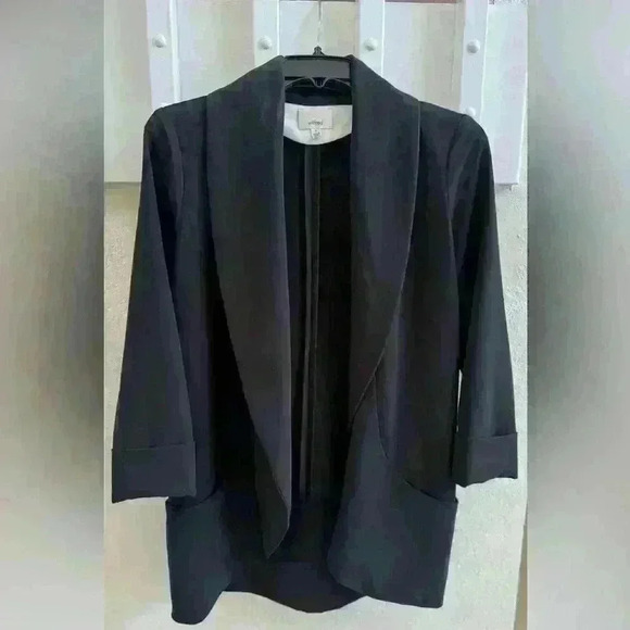 Aritzia Wilfred Chevalier Open-Front
Blazer Jacket Black - Picture 2 of 5